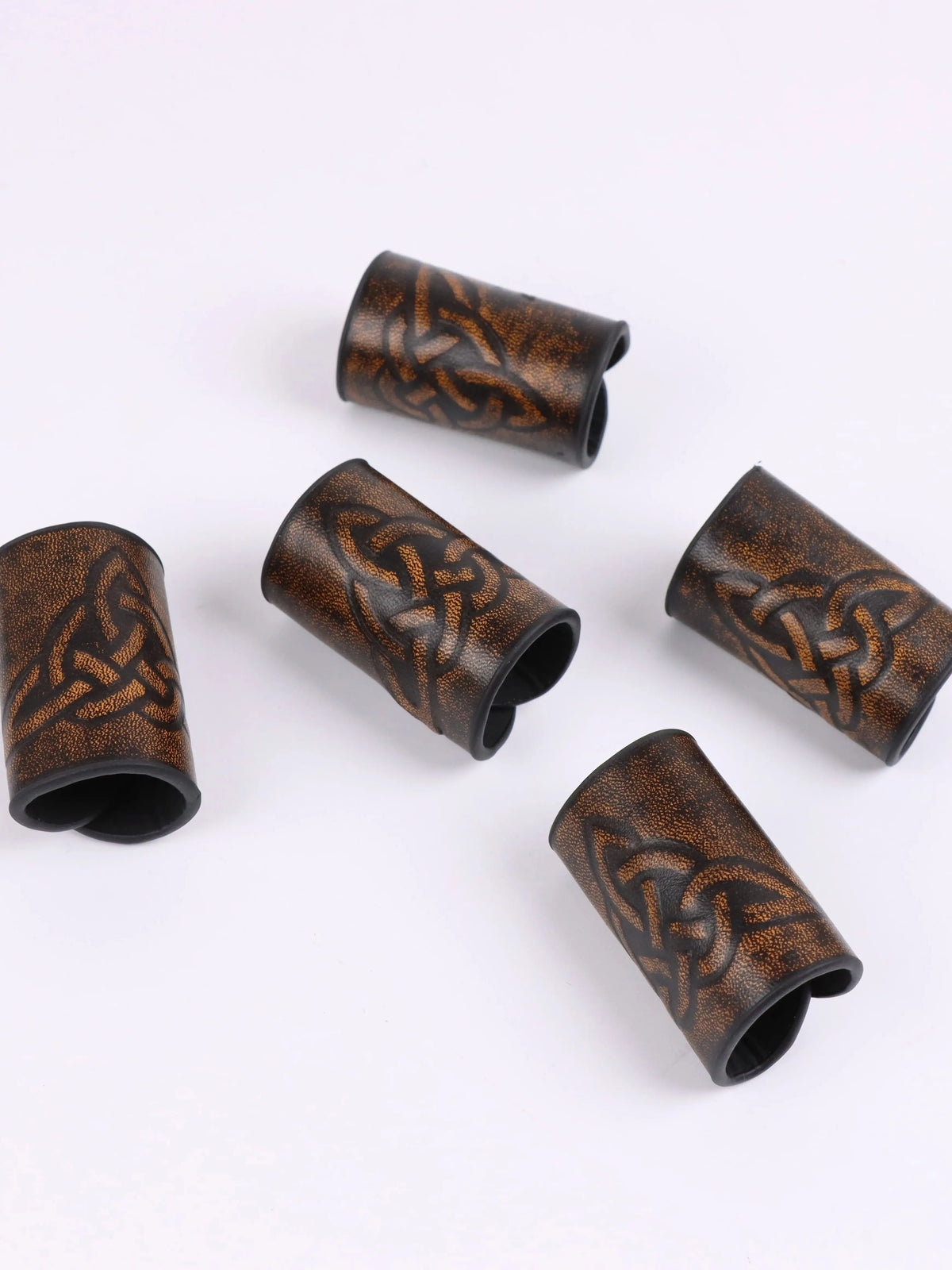 Viking Hair Cuffs Set Coils and Rings for Braids