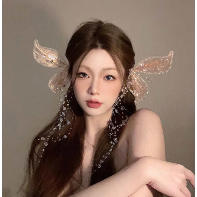 Fairy Siofra's Crystal Headpiece Hair Clips