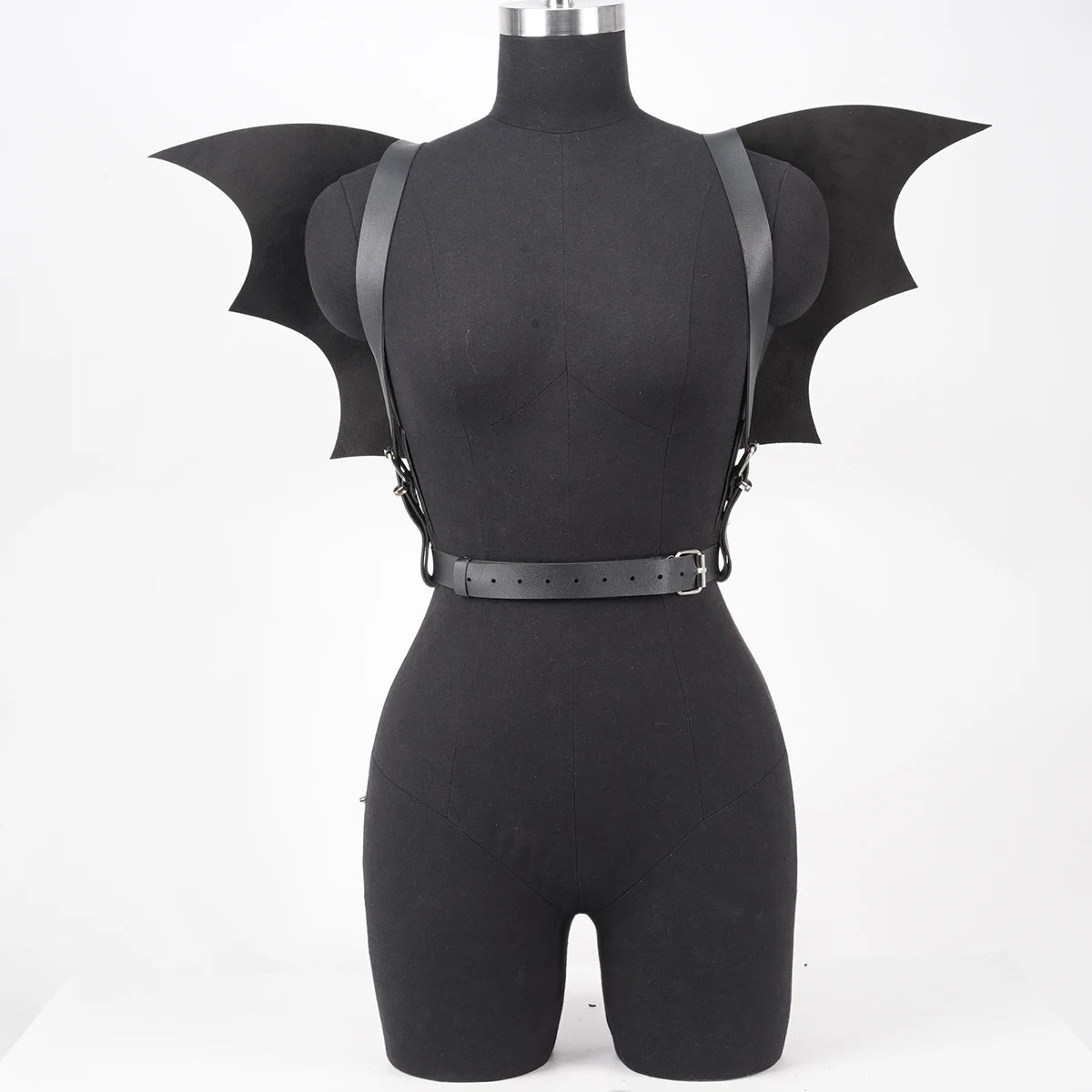 Bat Wings Harness Faux Leather Waist Belt Chest Harness