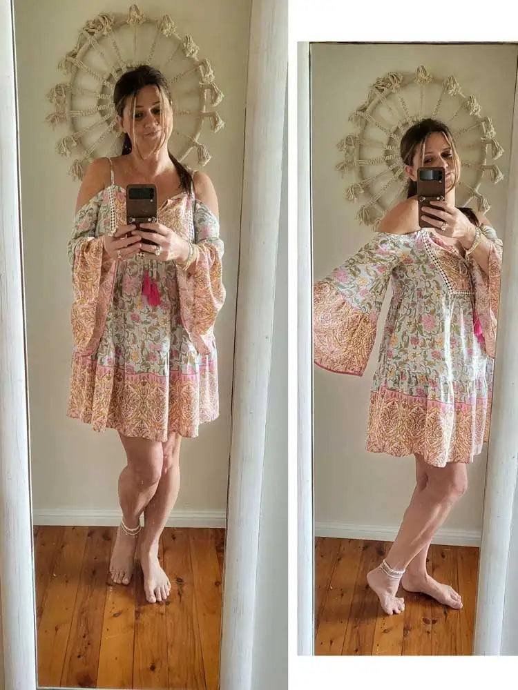 Elitzia's Boho Bae Mini Dress