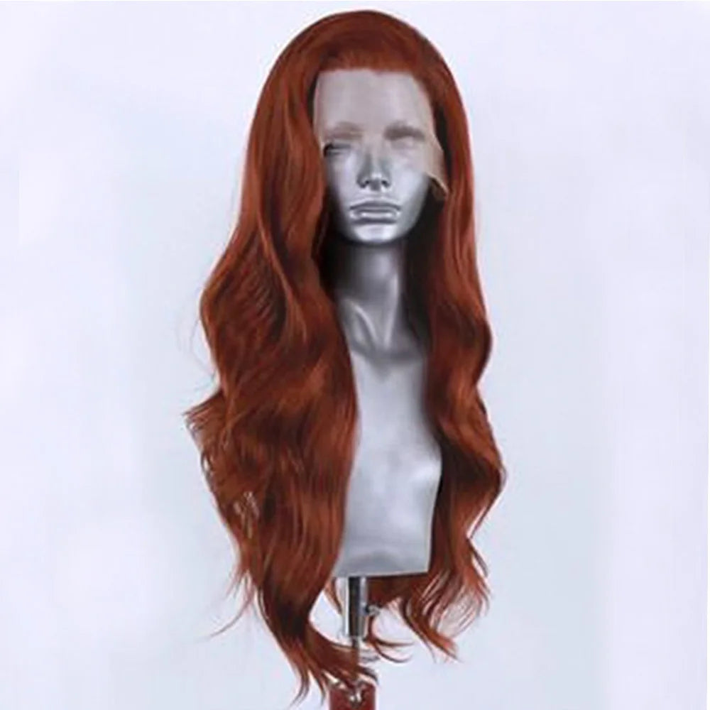 Long Soft Waves Wigs Side Part Soft Lace Front Wig Heat Resistant Fibre