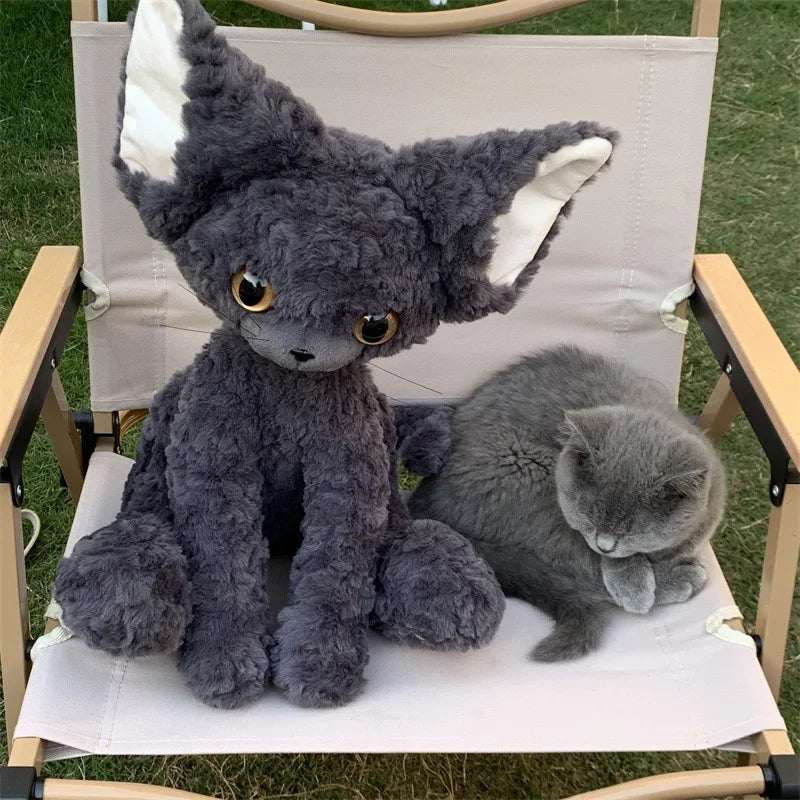 Cute Big Ear Cat Plushie Soft Toy Stuffed Animal