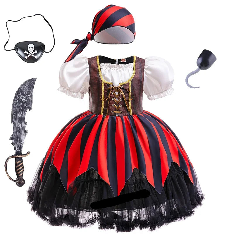 Pirate Captain Jack Sparrow Cosplay Costume Dress Up