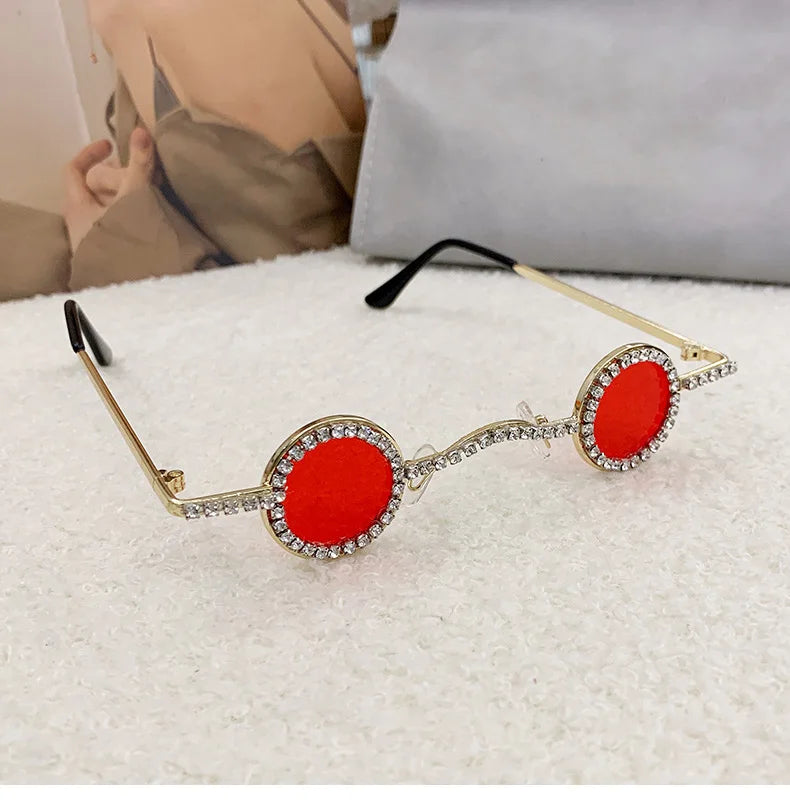 Diamond Dots Round Sunglasses