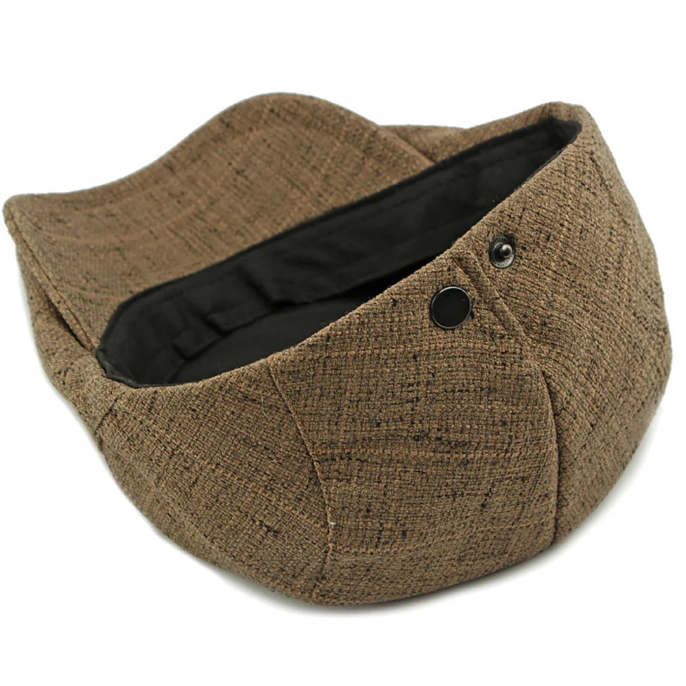 Breathable Linen Cabbie Beret Caps