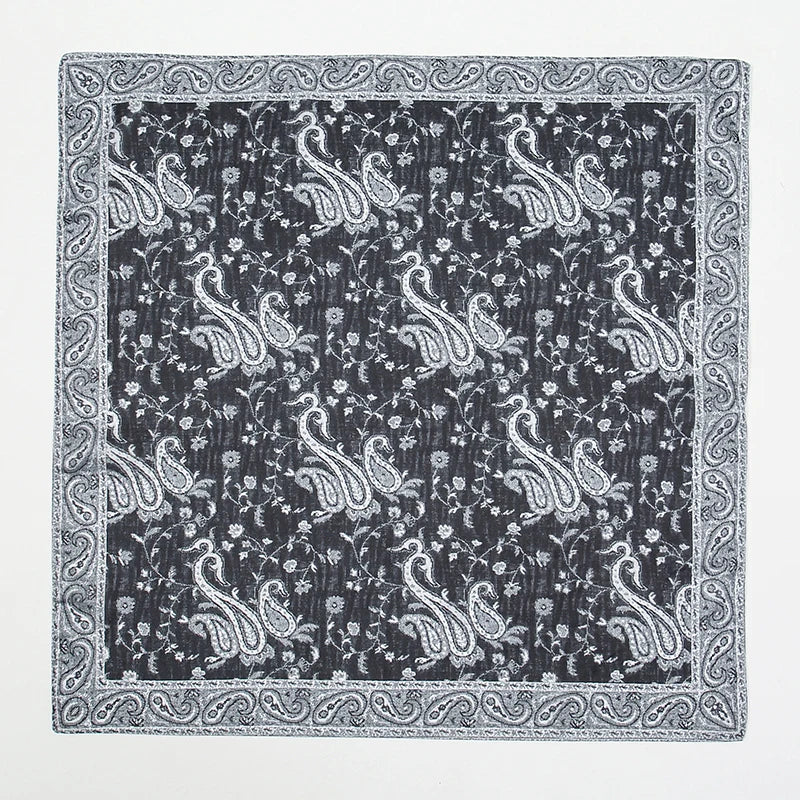 Paisley Print Scarf Square Bandana Neckerchief Hair Ribbon Headband Hair Accessories