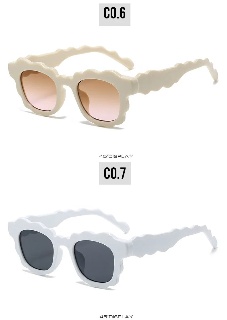 Lucy's Square Jelly Sunglasses Gradient Shades UV400