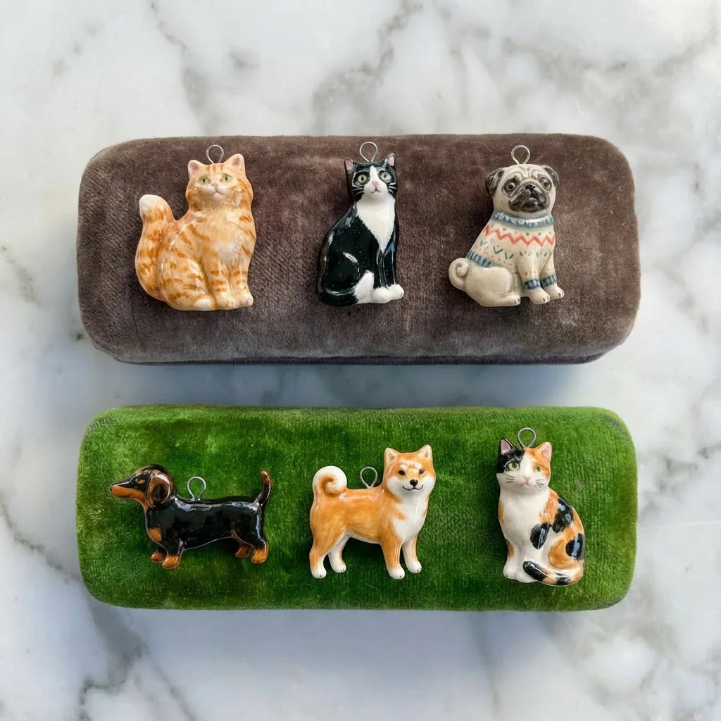 Our Beloved Pets Animal Charm Pendants Stainless Steel PVD 18K Gold Plated For DIY Necklace Bracelet Jewellery Making