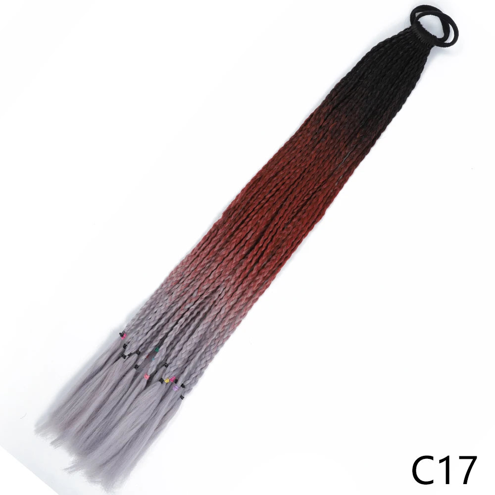 Long Braided Ponytail Hair Extensions 60CM