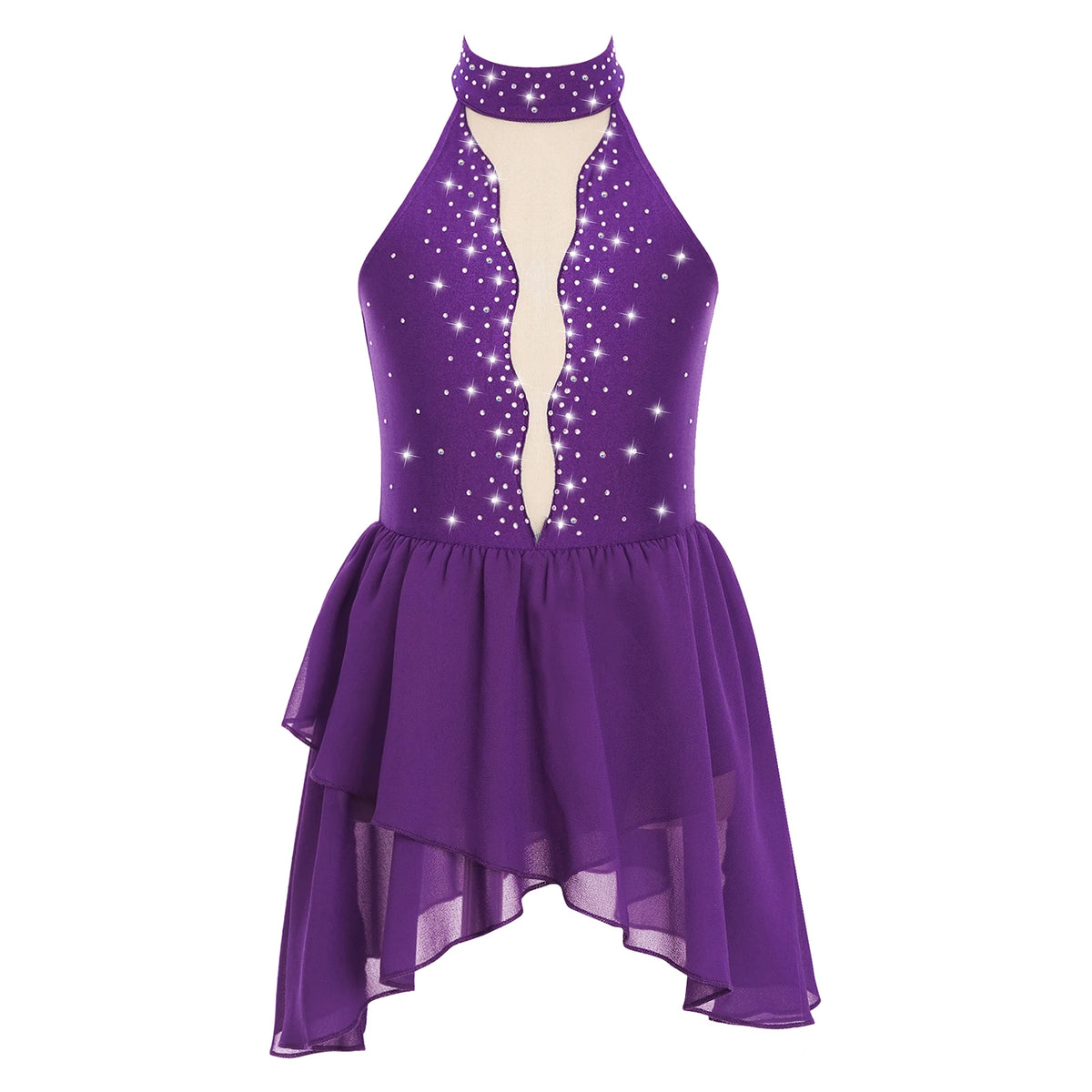 Girls Ballet Leotard Figure Ice Skating Dancewear Stage Costume