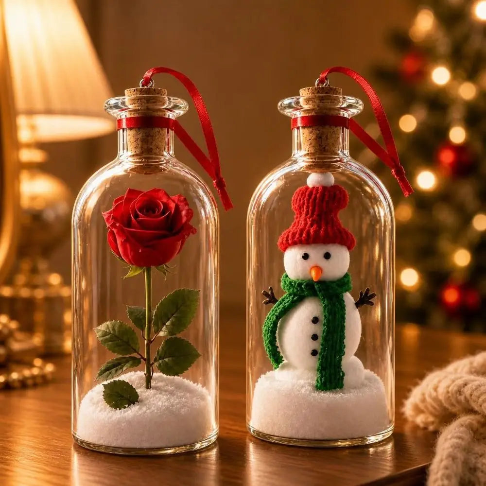 Recordable Christmas Tree Message Bottle Christmas Tree Ornaments Nostalgic Voice Capture
