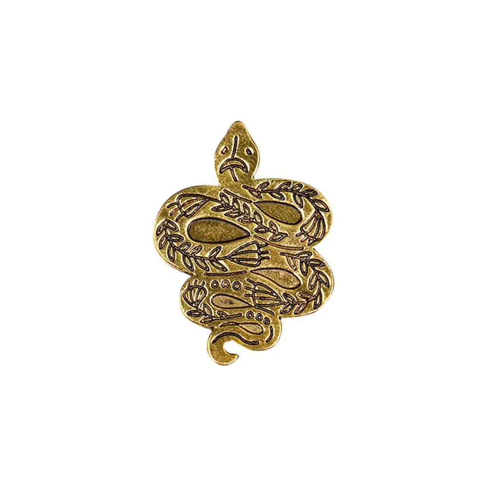 Golden Garden Animals Collection Lapel Pins Butterfly Swallow Bird Fox Cat Snake Brooches For Nature Lovers