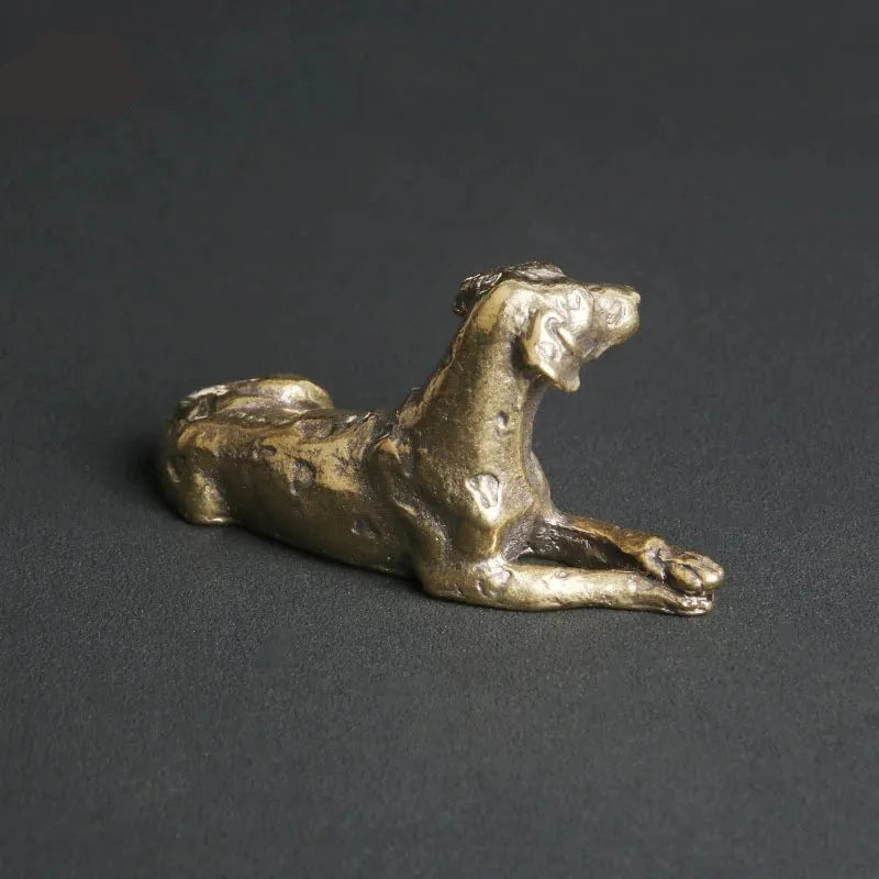 Copper Dalmatian Figurine Tea Pets