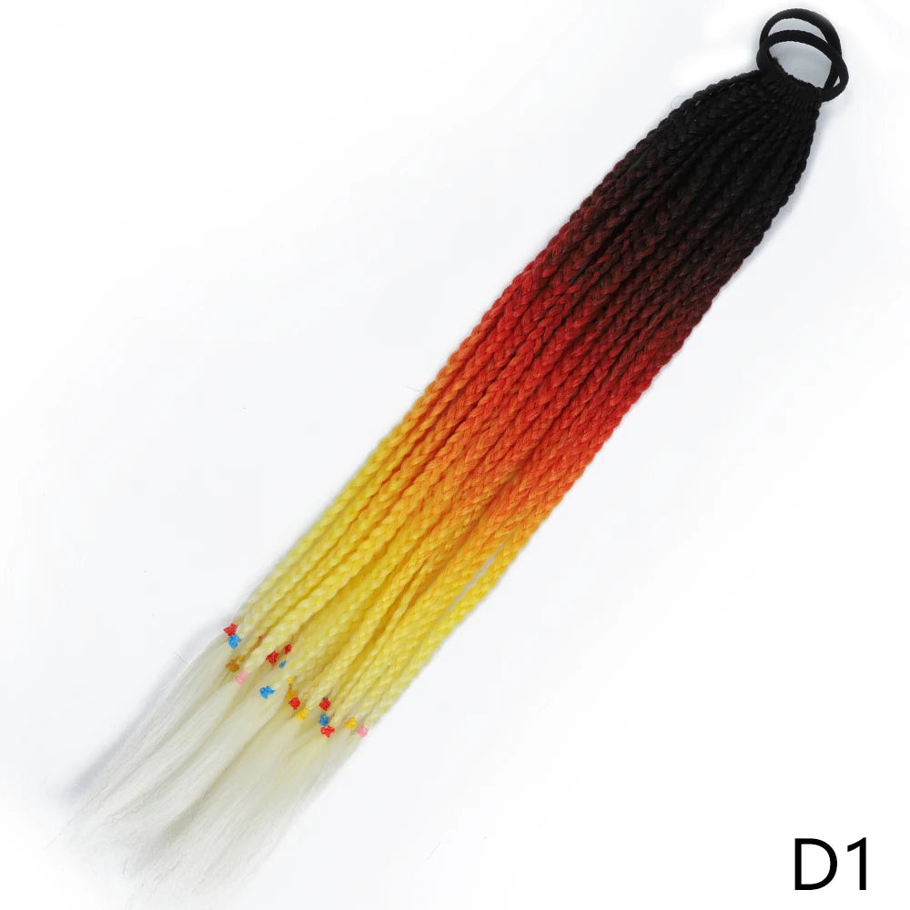 Long Braided Ponytail Hair Extensions 60CM
