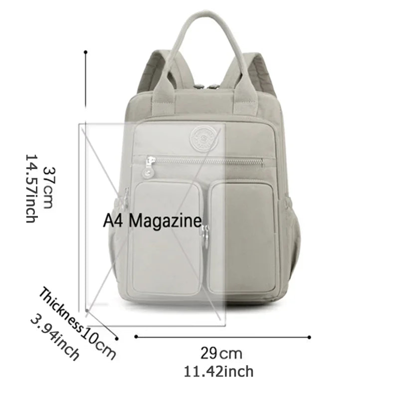 14 Colour Fun Backpacks Waterproof Zipper Multi-pockets Travel School Laptop Bags