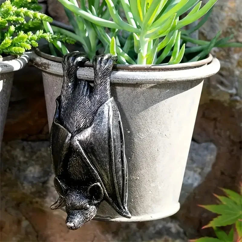 Hanging Bat Garden Decor Plant Pot Resin Figurines