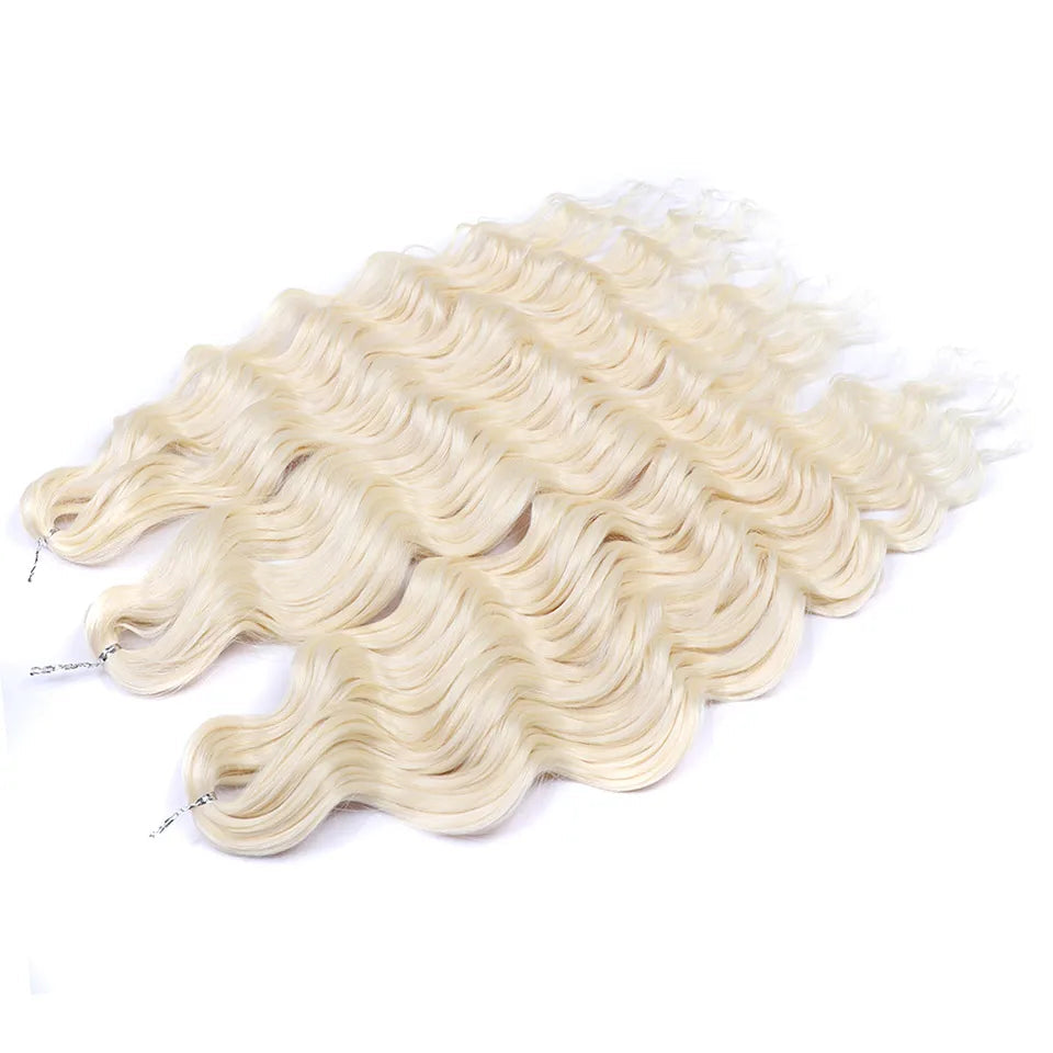 Ombre Rainbow 24 Inch Synthetic Hair Wave Braiding Hair Extensions