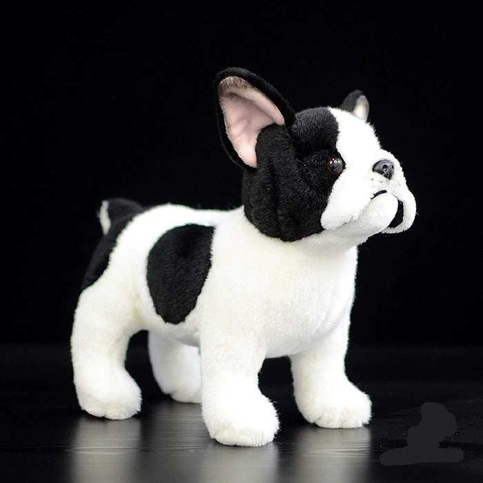 French Bulldog Dog Black & White Puppy Plushie Toy