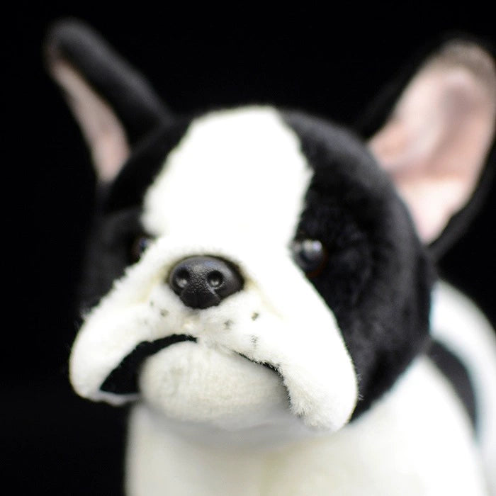French Bulldog Dog Black & White Puppy Plushie Toy