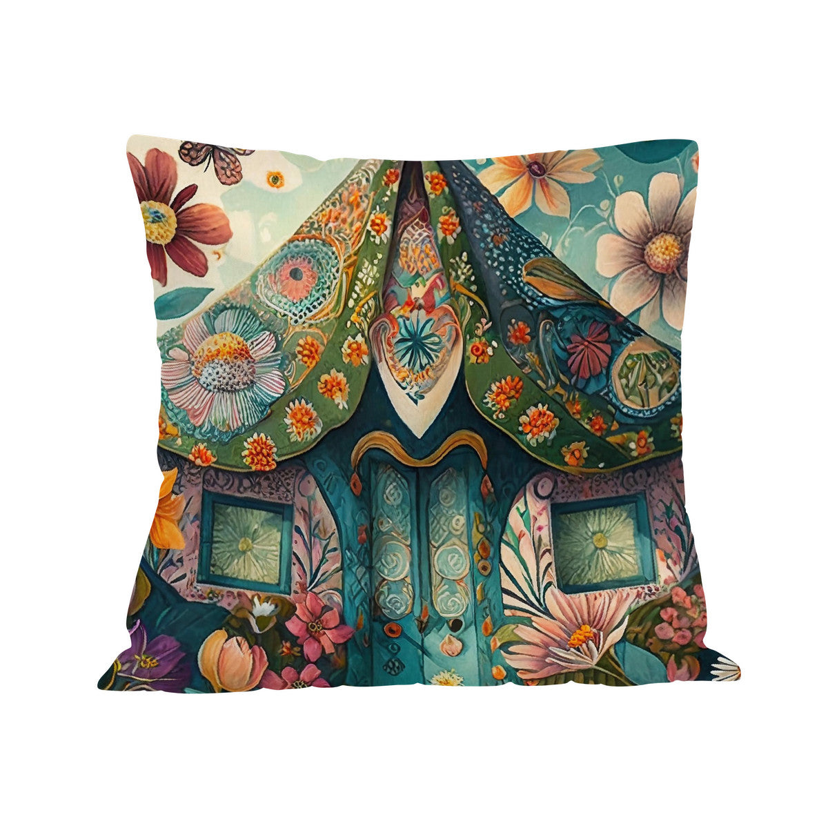 Woodland Cottage Cushion Cover