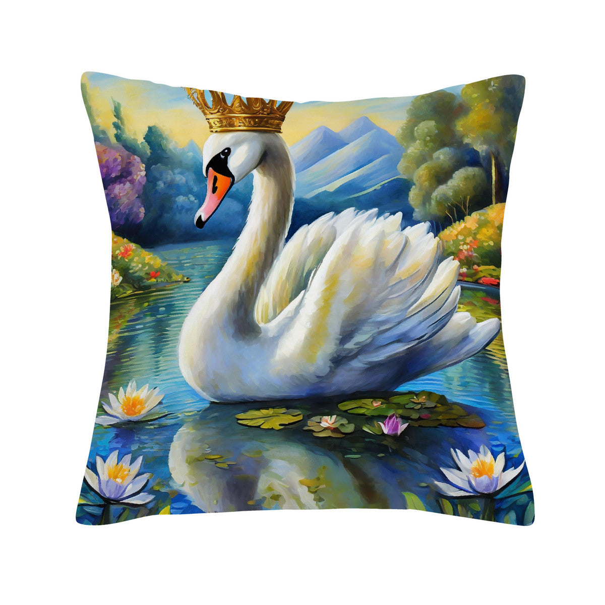 The Swan King Cushion Cover