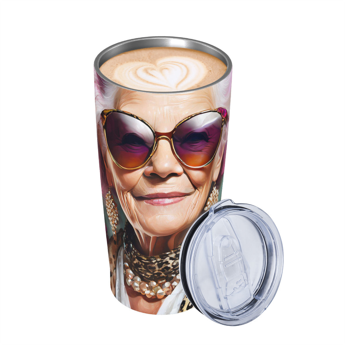 Fabulous Flora 20oz Stainless Steel Straw Lid Cup