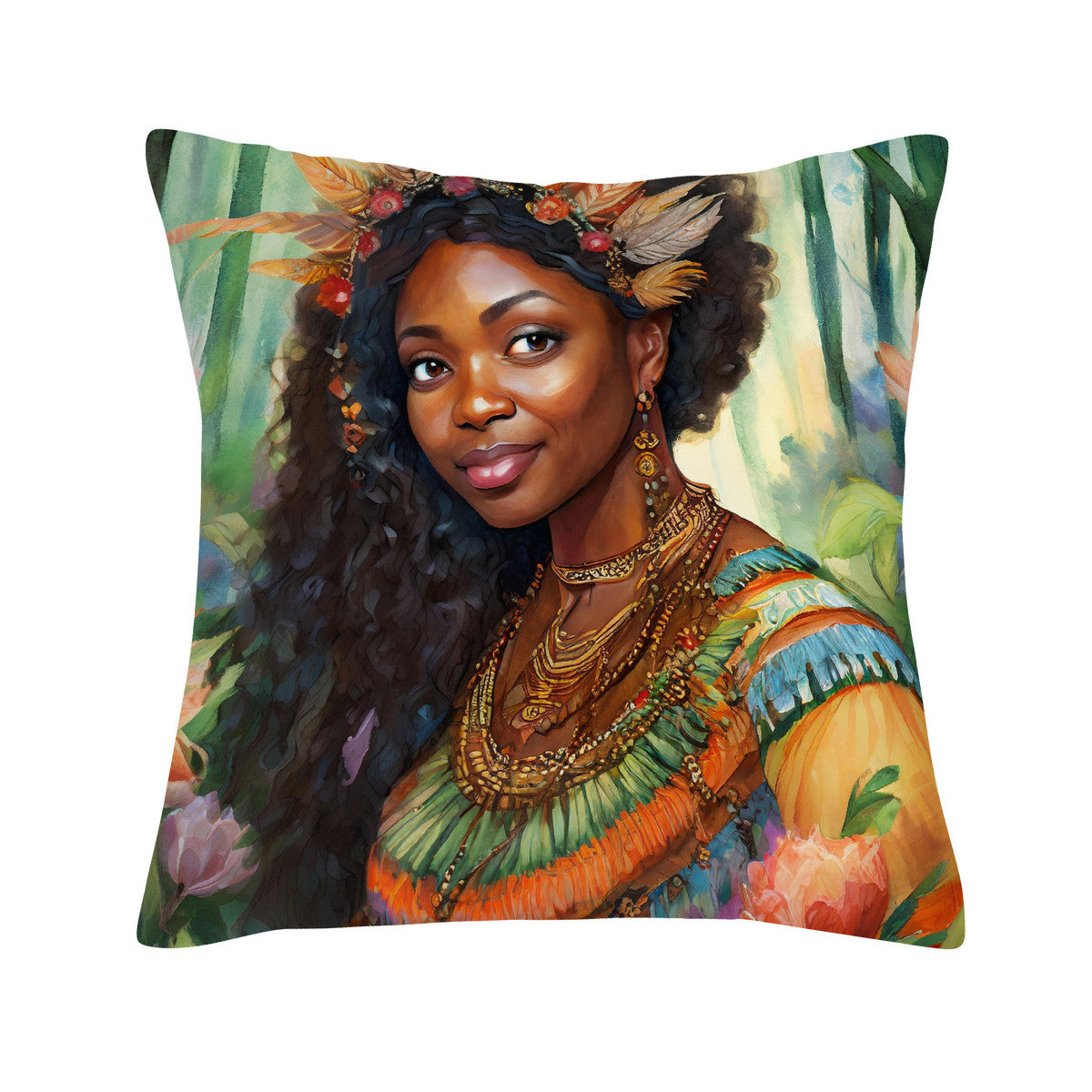 Peacock Mountain Artist Cushion Cover