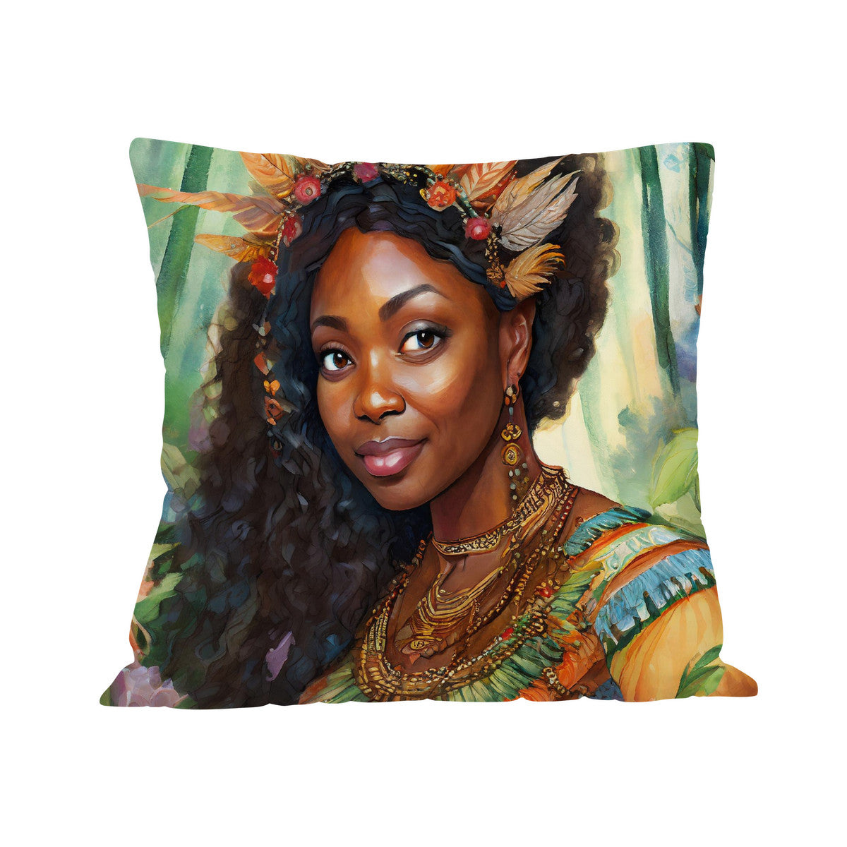 Peacock Mountain Artist Cushion Cover