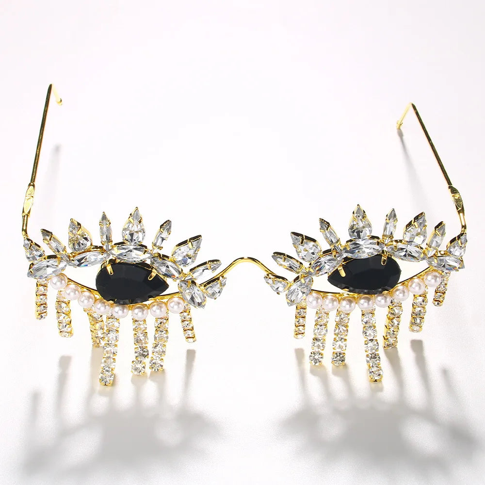 Black Eye Tassel Funglasses