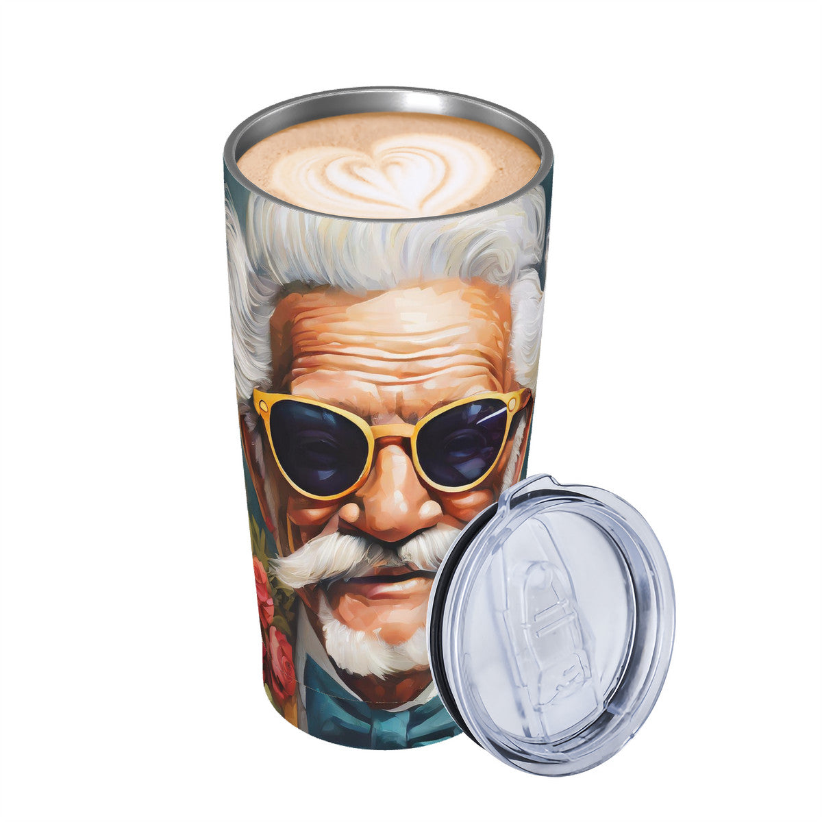 Glorious George 20oz Stainless Steel Straw Lid Cup