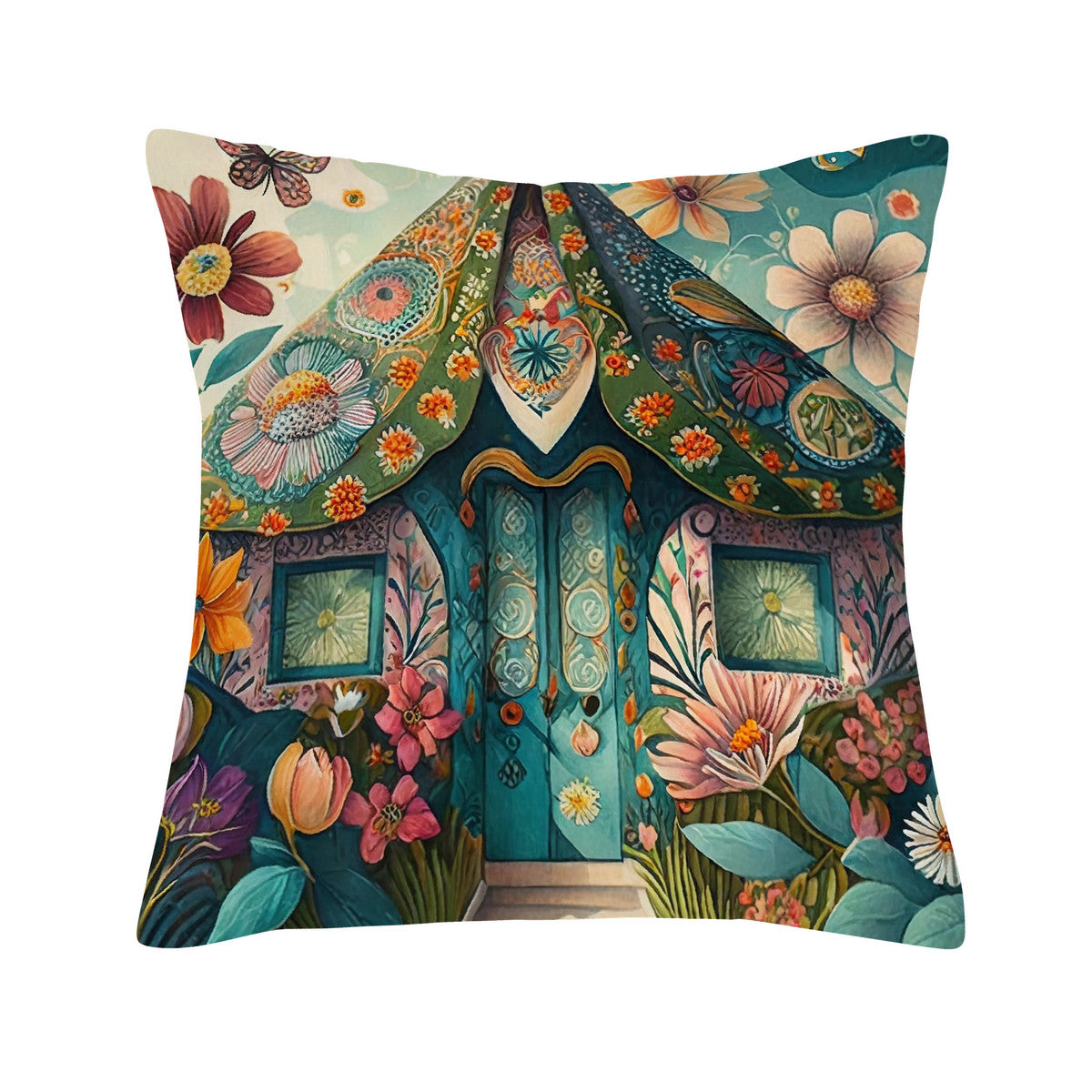 Woodland Cottage Cushion Cover