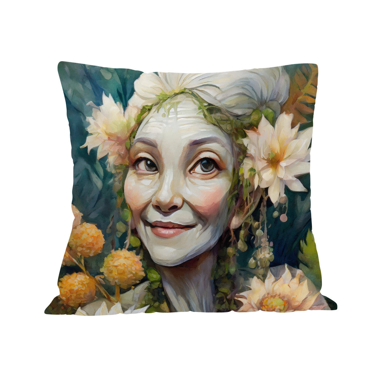 Woodland Elder Tree Spirit Cushion Cover