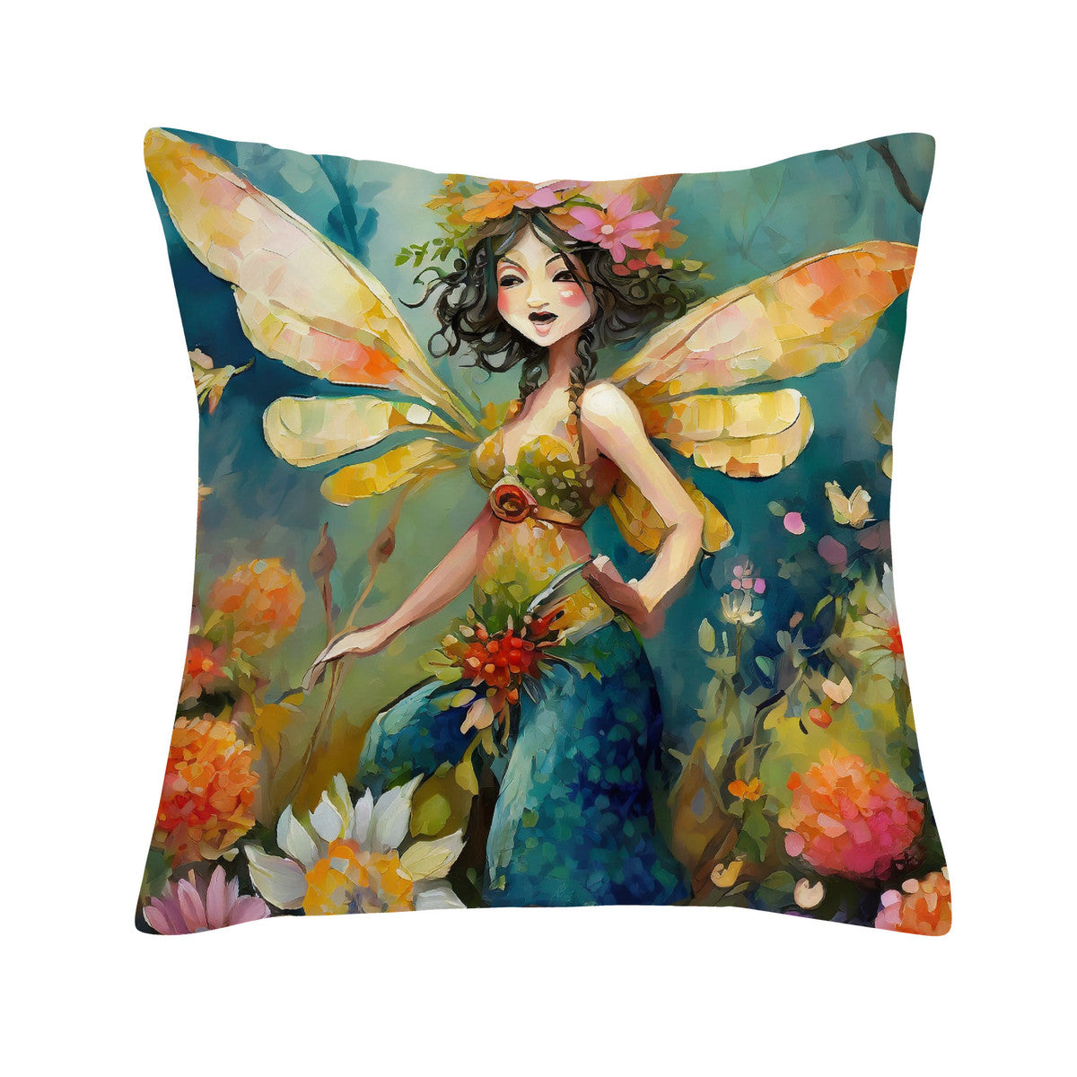 A Wild Garden Sprite Cushion Cover