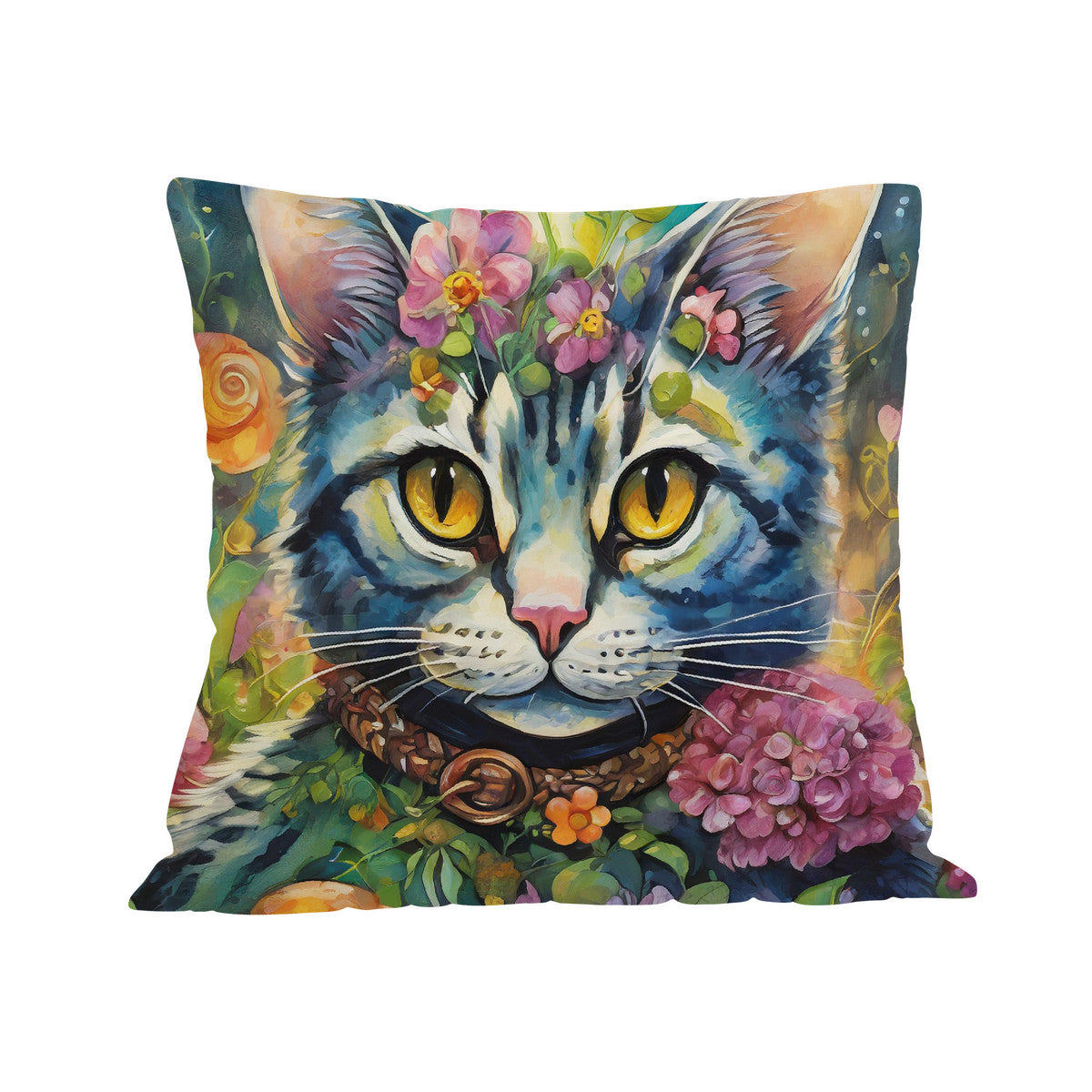 Garden Cheshire Cat Cushion Cover