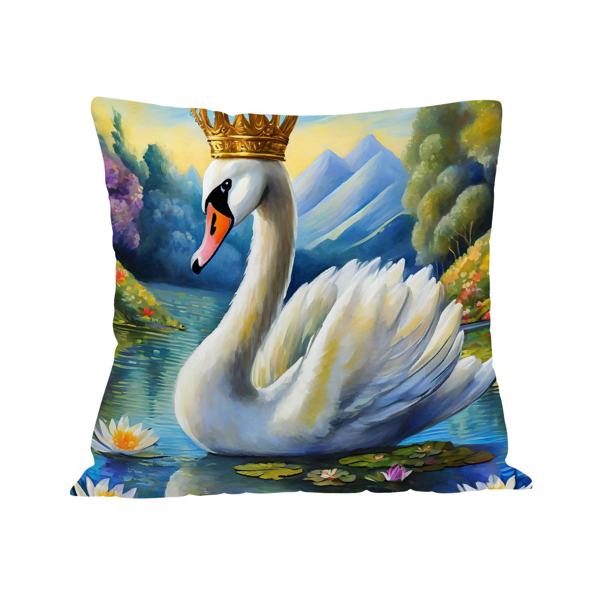 The Swan King Cushion Cover