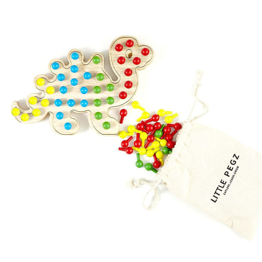 Little Pegs Dinosaur Peg Boards Australian Early Educational Toys