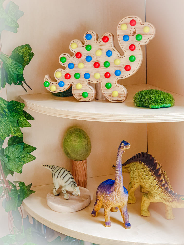Little Pegs Dinosaur Peg Boards Australian Early Educational Toys