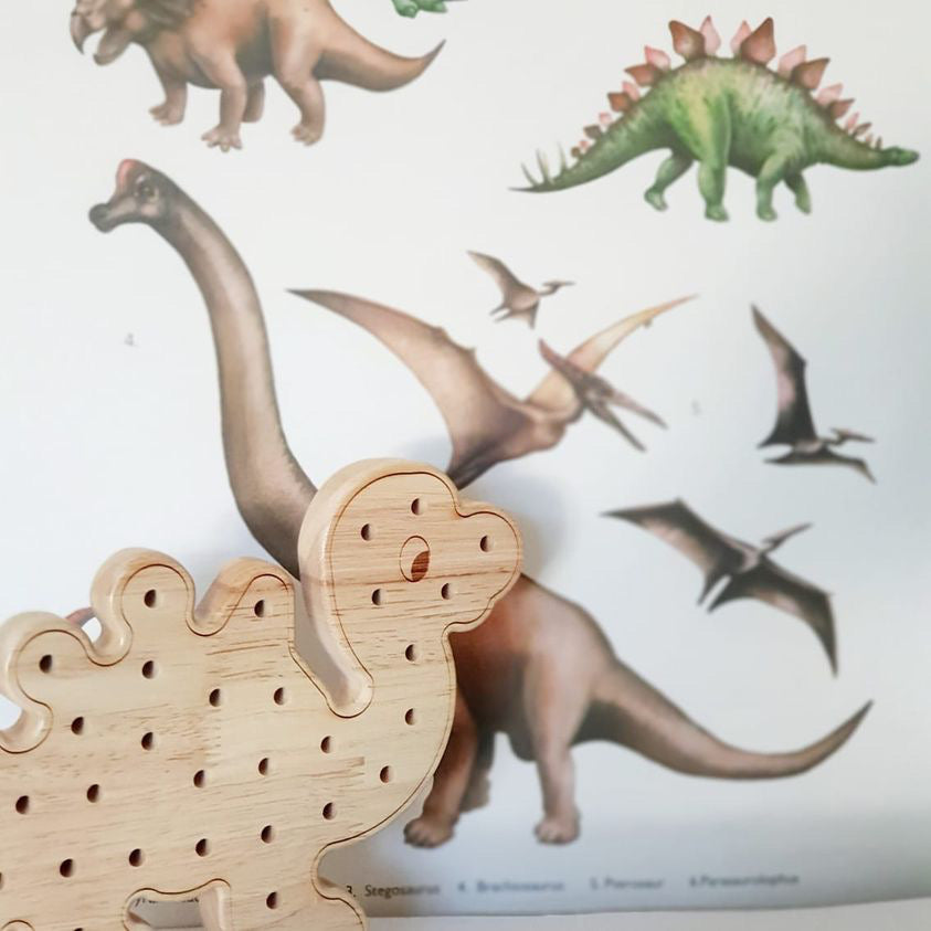 Little Pegs Dinosaur Peg Boards Australian Early Educational Toys