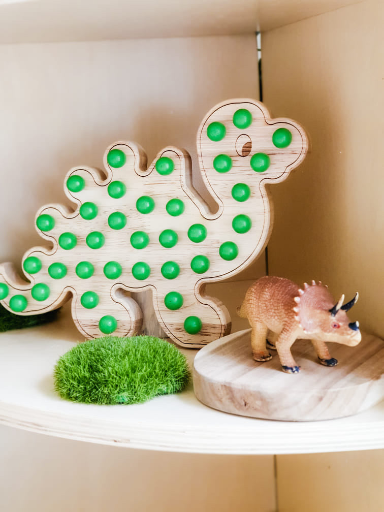 Little Pegs Dinosaur Peg Boards Australian Early Educational Toys