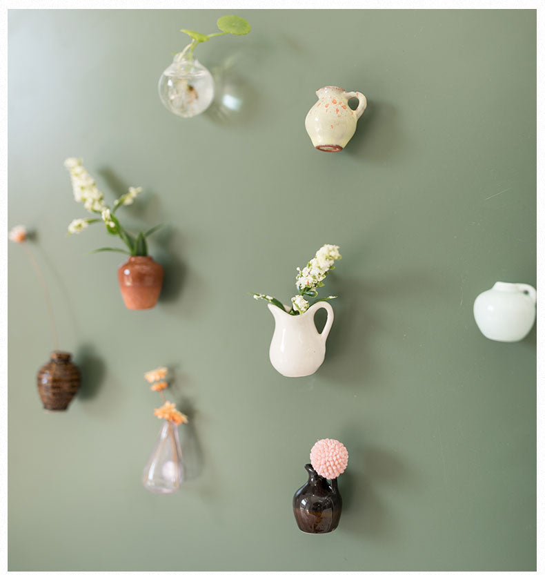 Mini Ceramics Vase Fridge Magnets