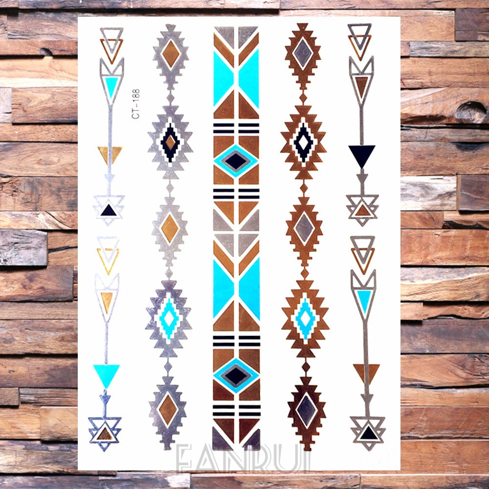 Gold Temporary Tattoos