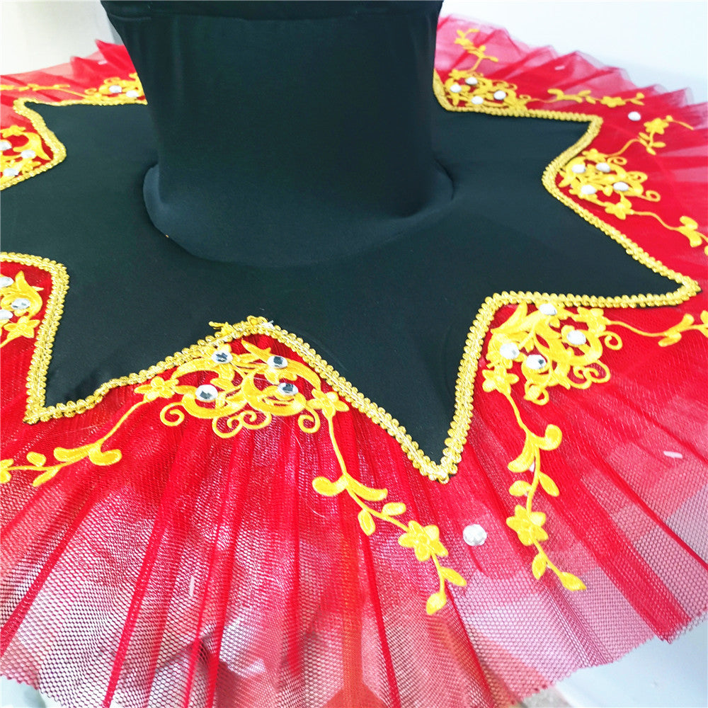 Velvety Top Embroidered Ballet Tutus Kids and Adult Ballerinas