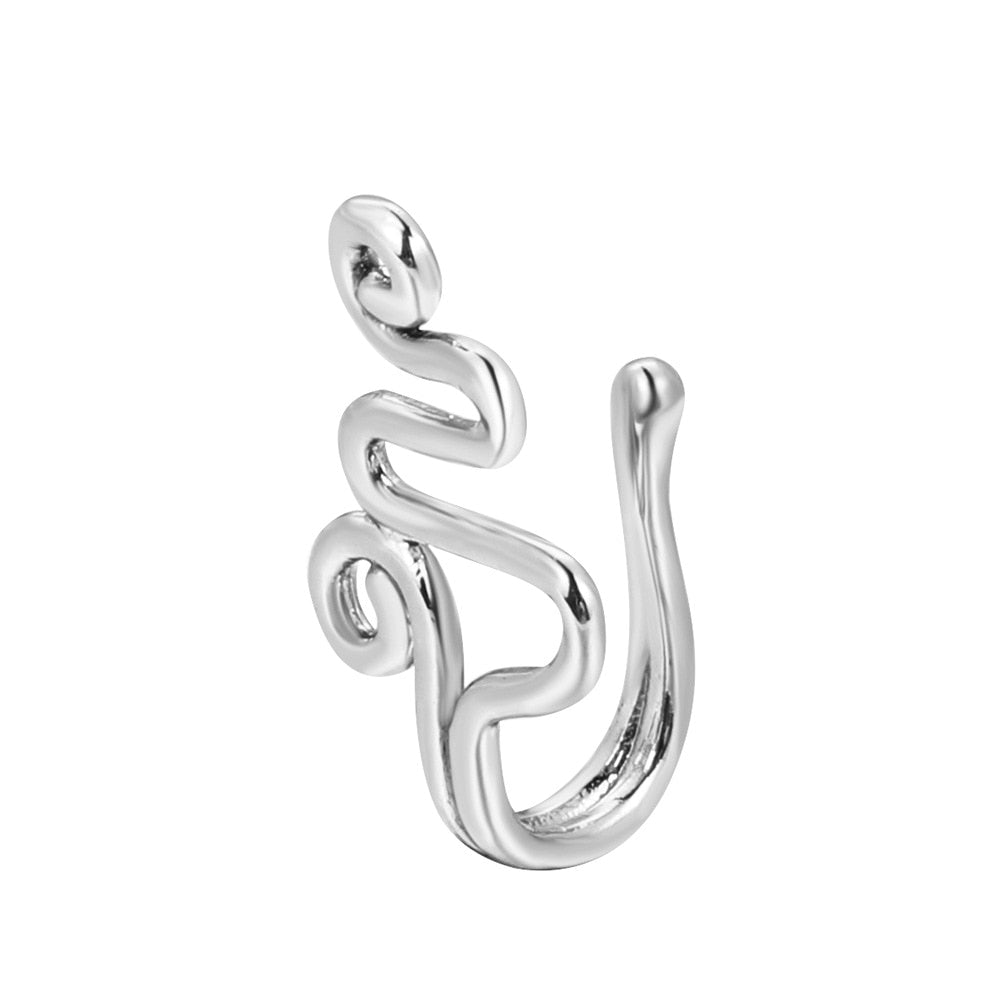 Nose Cuff 1PCS Stainless Steel Non Piercing Nose Ring