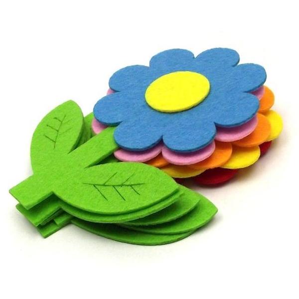 40 Felt Sheets Various Sizes Crafting Sewing Material For DIY Dolls Crafts Toys