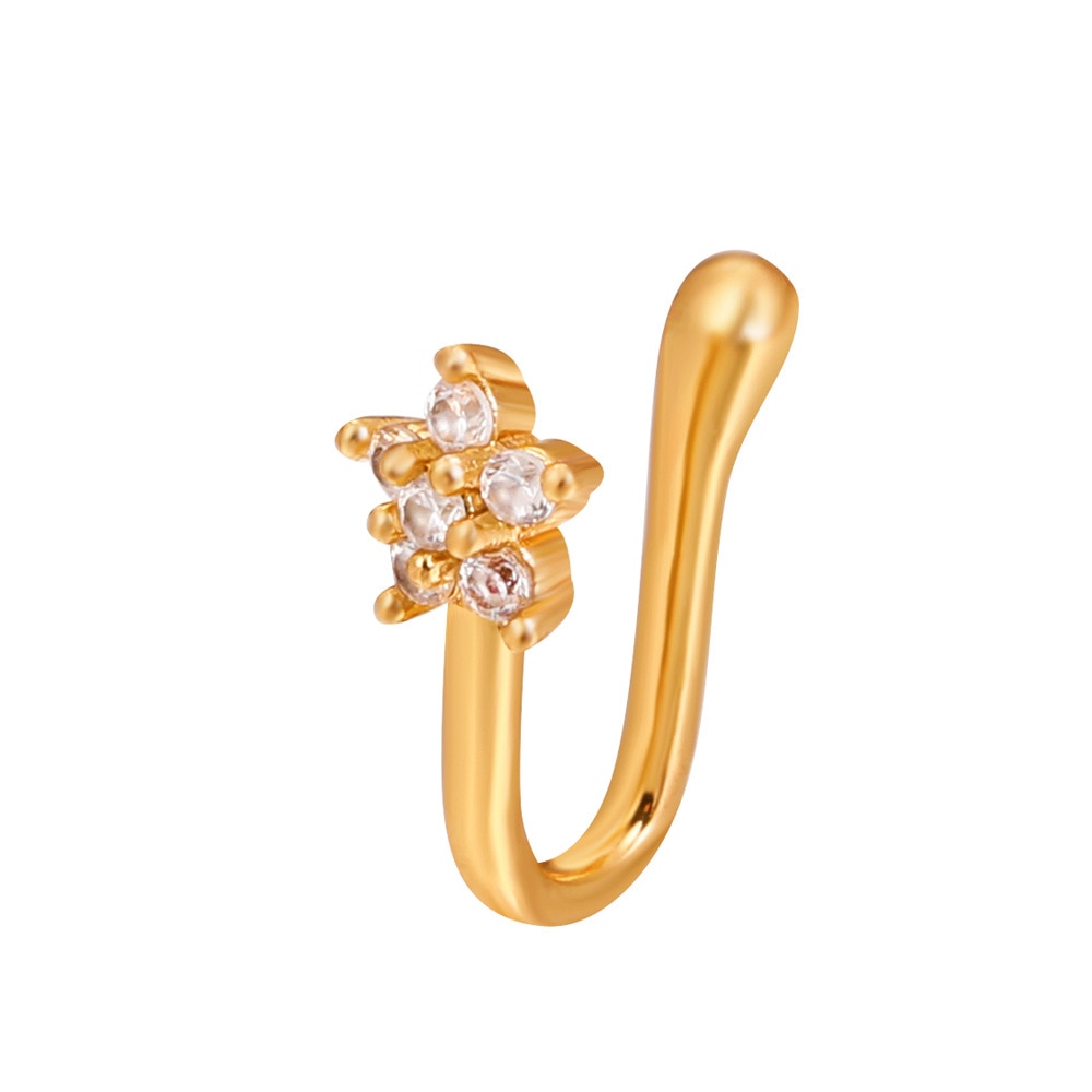 Nose Cuff 1PCS Stainless Steel Non Piercing Nose Ring