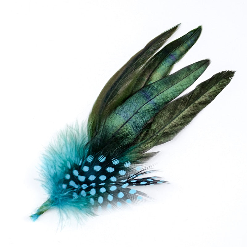 Natural Feathers Hat Decoration