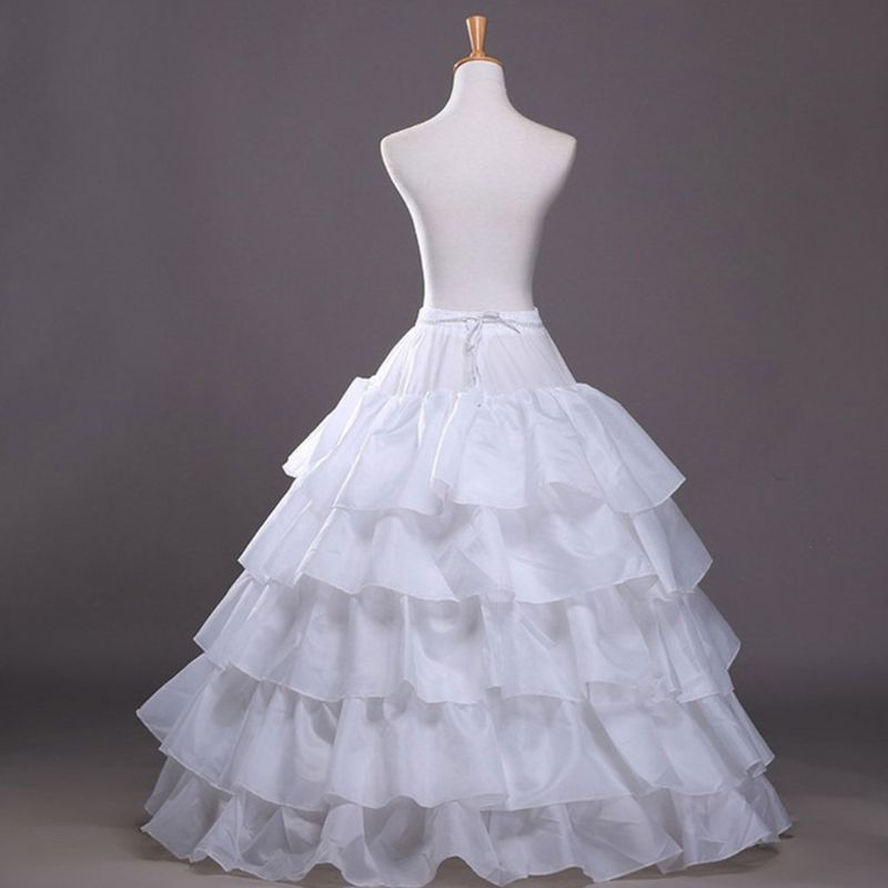 5-layer Lolita Petticoat Skirt Drawstring Adjustable Height and Waist