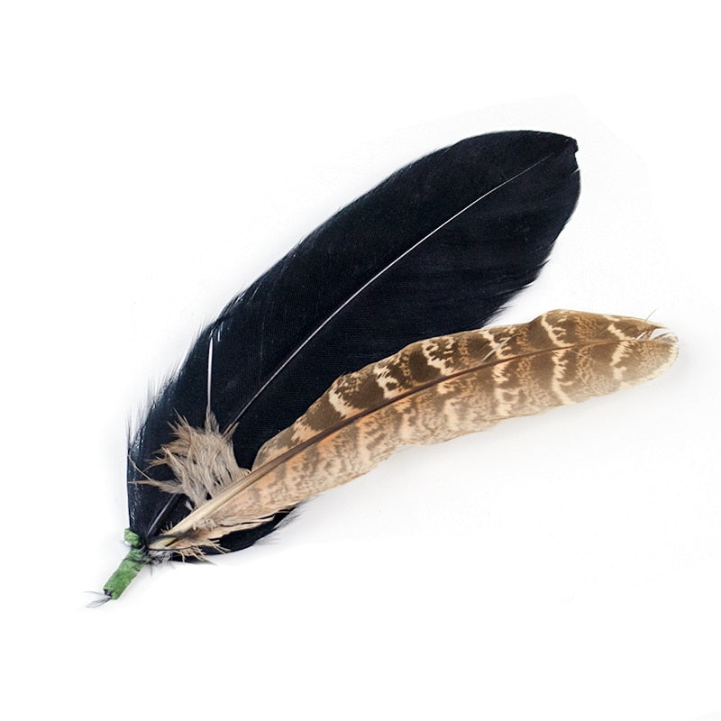 Natural Feathers Hat Decoration