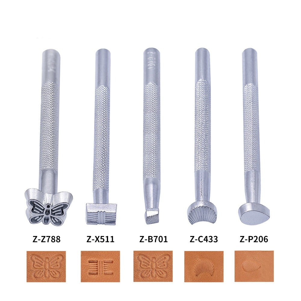 20Pcs Leather Carving Stamping Tool Set Carved Leather Punch Engraving Tools