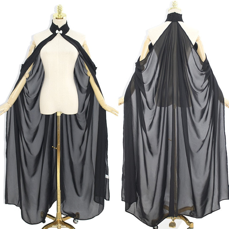 Fairy Elf Cape Elven Queen Princess Collared Cloak Medieval Cosplay Costume